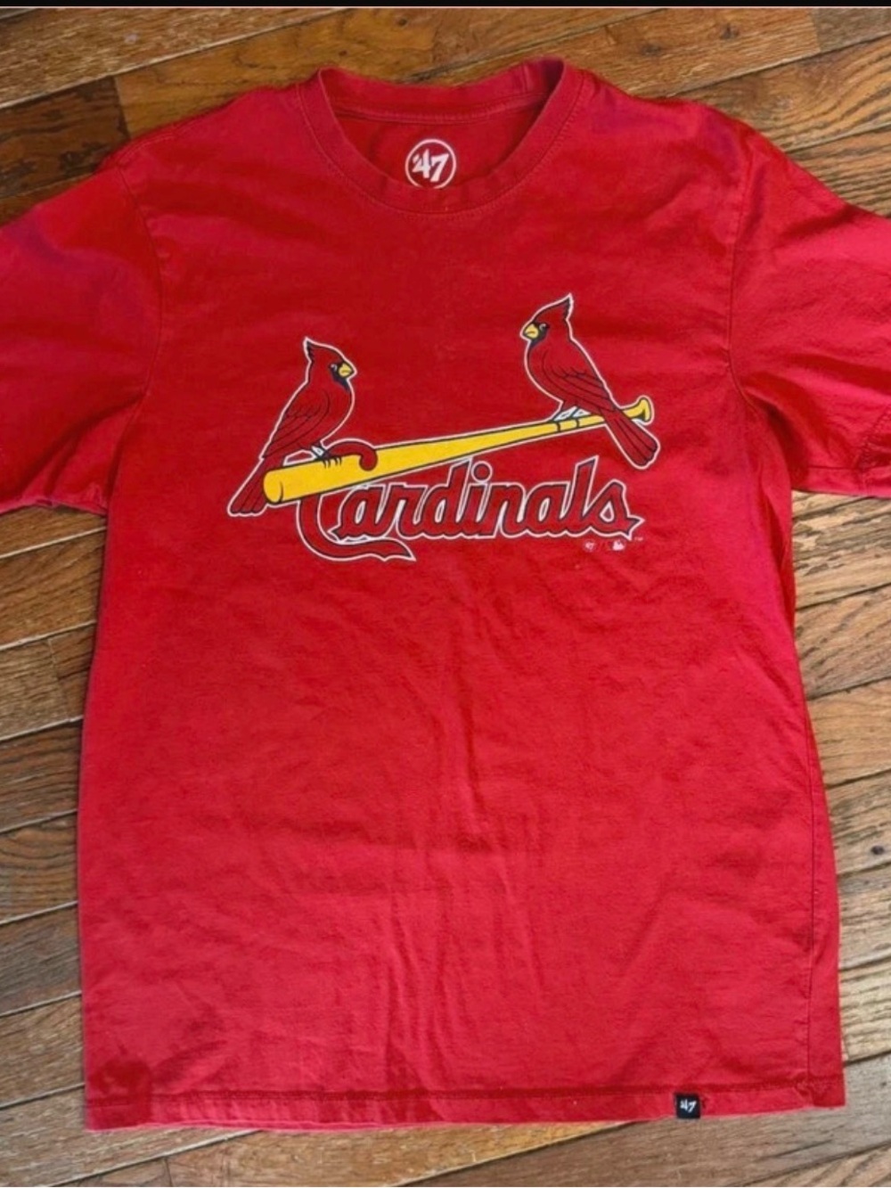 47 Cardinals Red Tee with Yellow Accent